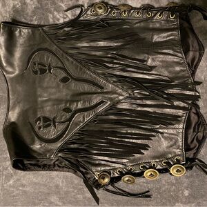 Women’s Protech Leather Riding Vest Size 10